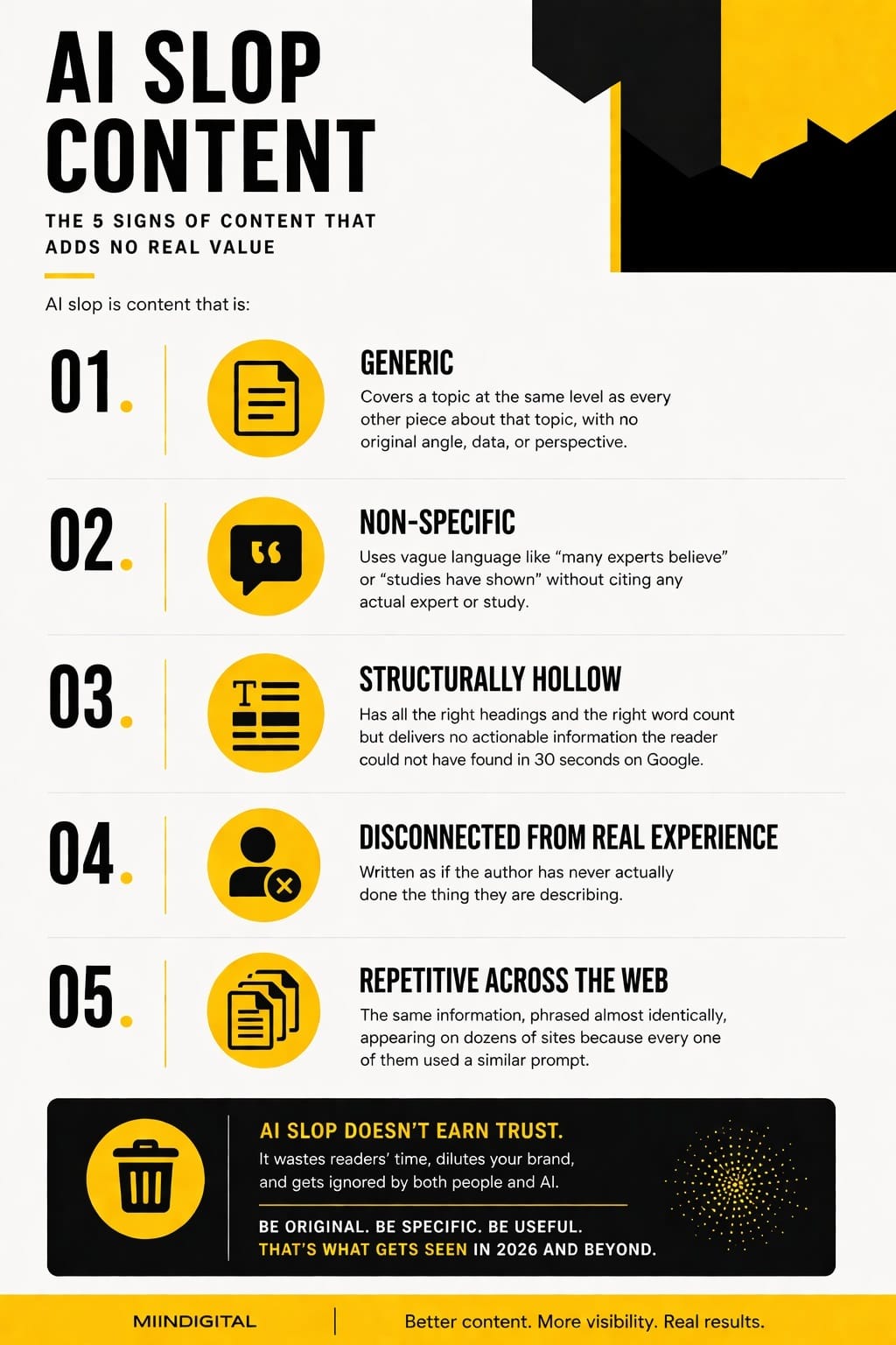 AI Slop vs. Real Content: Why Content Quality Has Never Mattered More for GEO