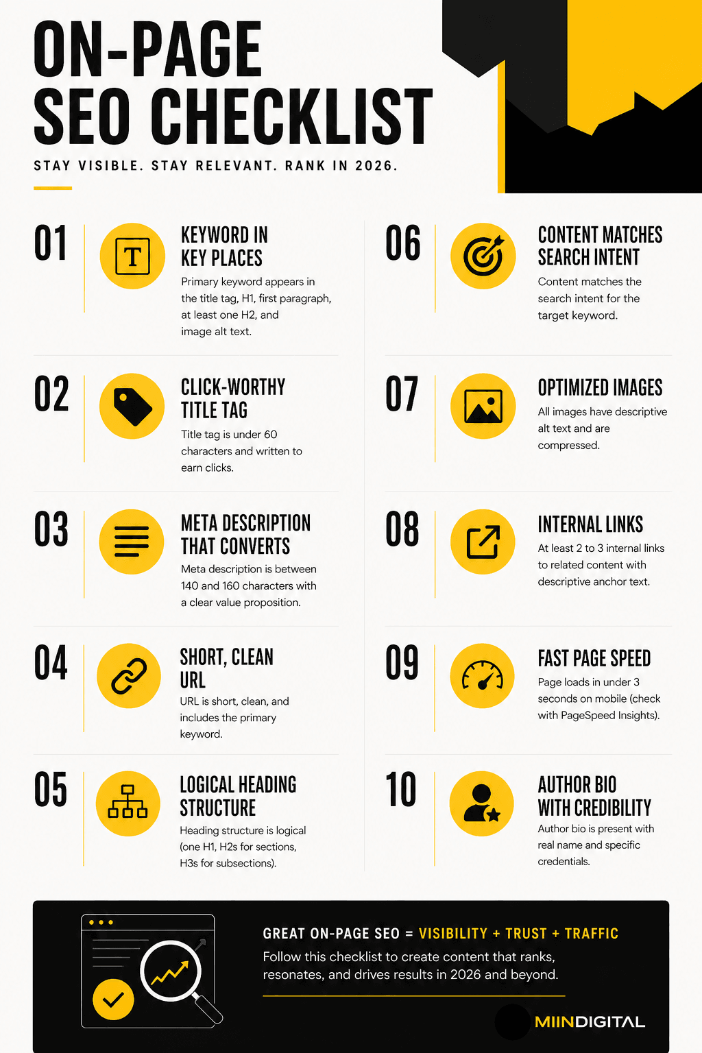 On-Page SEO Checklist That Still Works in 2026
