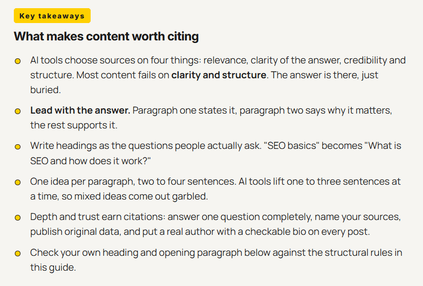 How to write content that AI cites